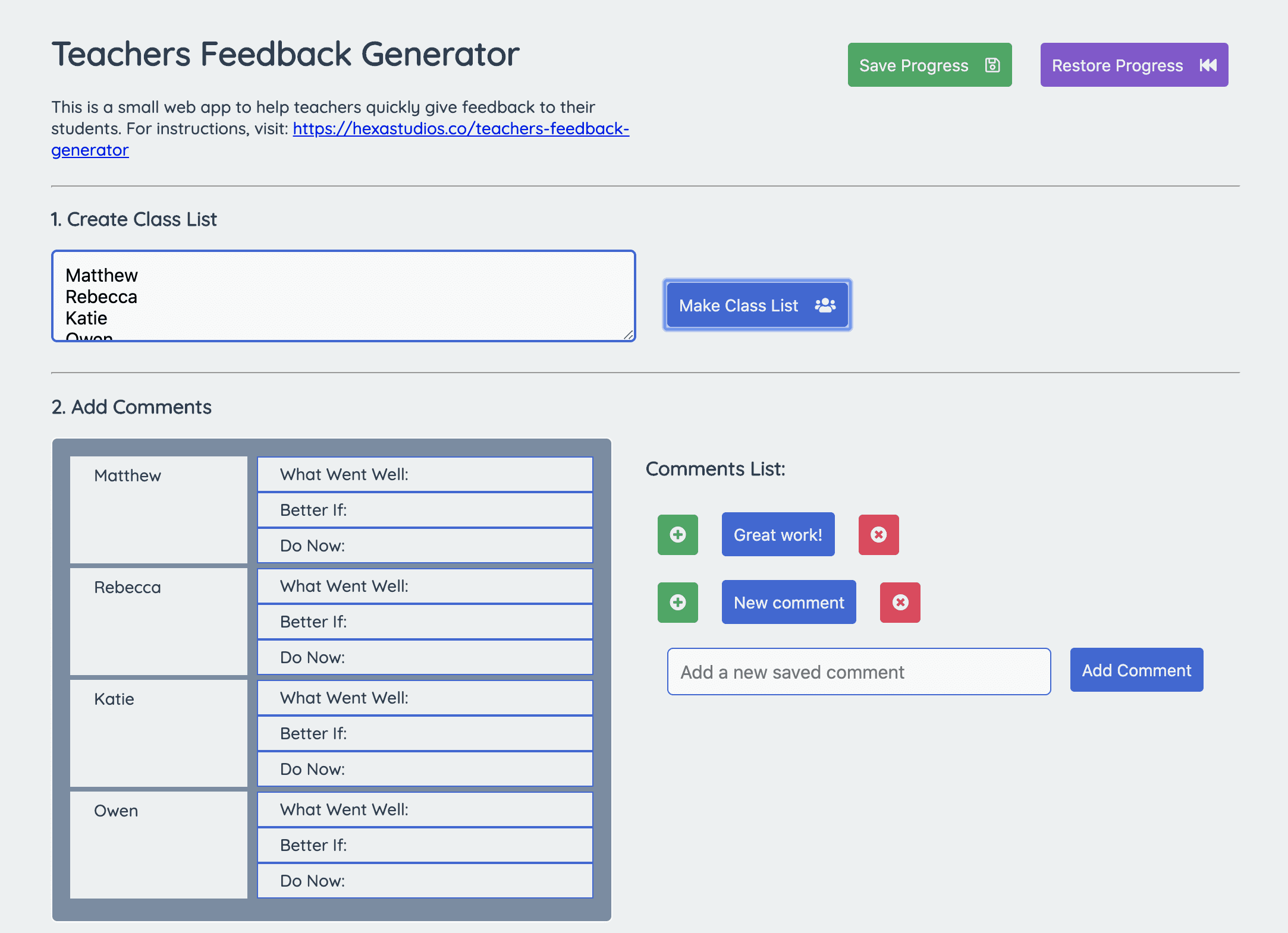 Teacher's Feedback Generator