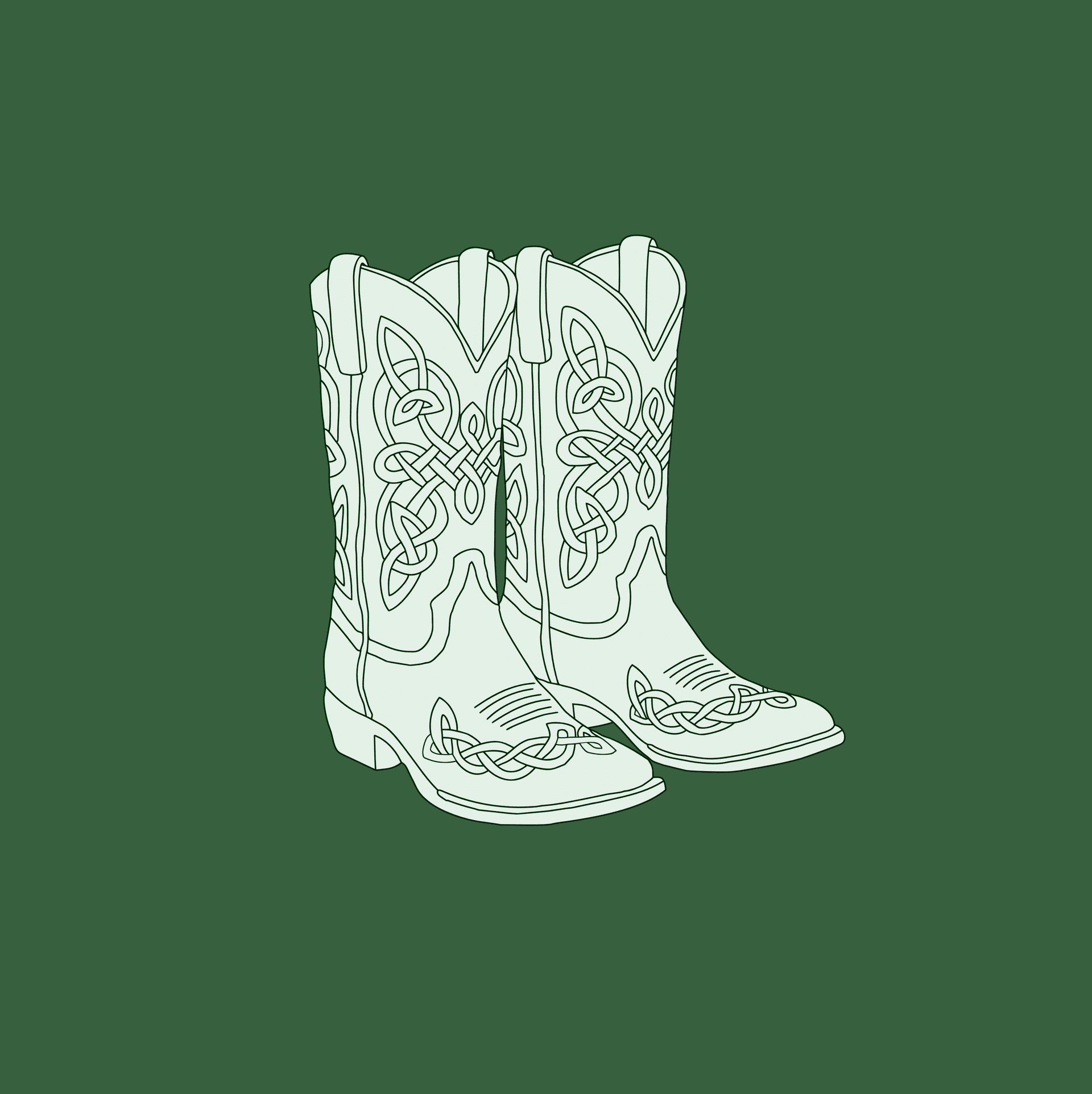 Image Owen's of Arranmore - Monotone Square Icon Green