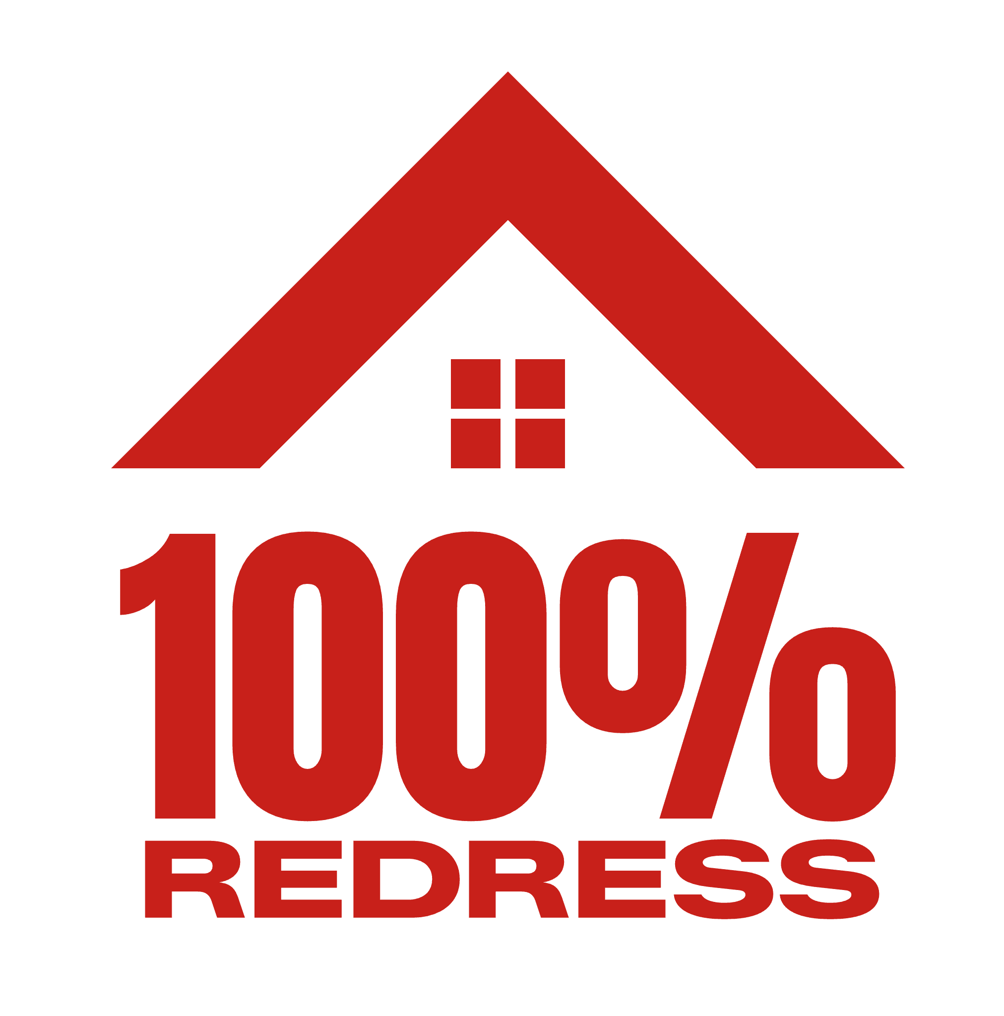 Image 100% Redress Party Logo - Mono Red
