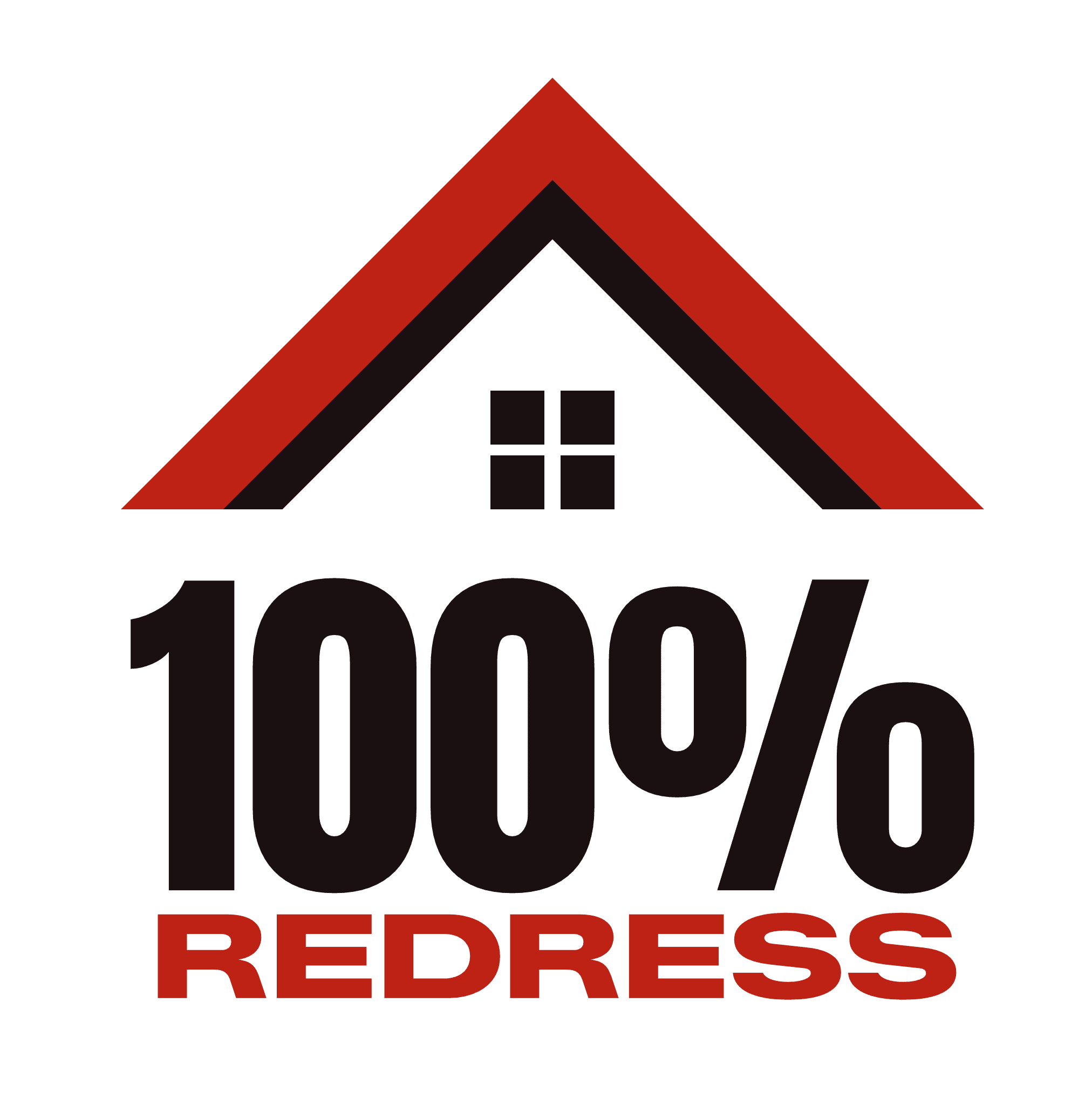Image 100% Redress Party Logo - Transparent Background